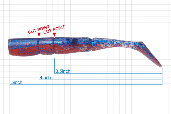 メガバス(Megabass) ボトムスラッシュプラス・シャッド(BOTTOM SLASH PLUS SHAD)