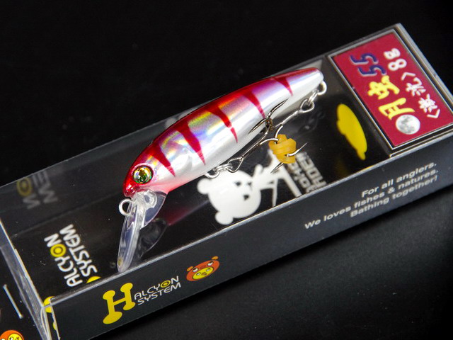 ハルシオン　月虫55沈　6色セット ハルシオンシステム：トラウトエリア用ミノー『月虫55MD沈 AREA』に新