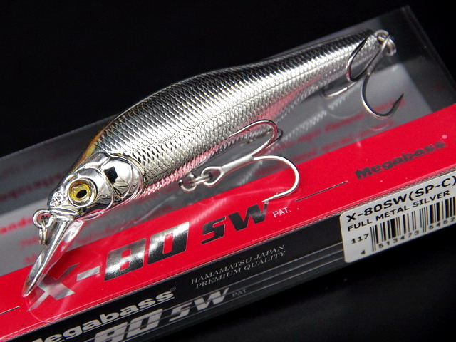 新入荷 メガバス（Megabass） 【シーバス 80.5mm/11g （SP-C） X-80SW ルアー・フライ