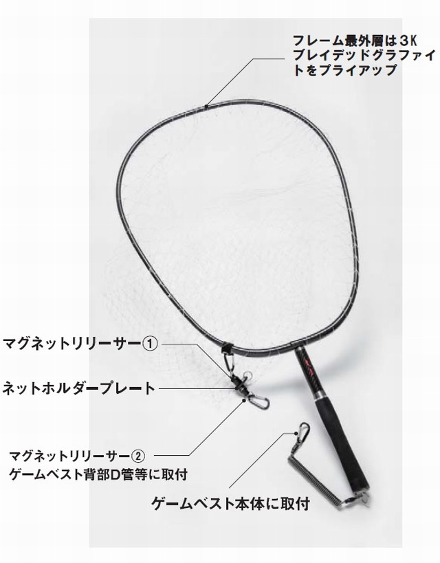 アピア　カーボンウェーディングネットIII (APIA CARBON WADING NET III)