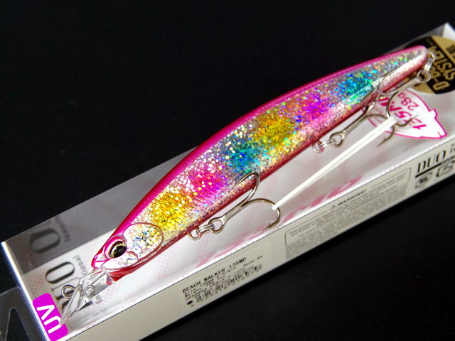 ビーチウォーカー　135MD ２点セット　キラキラカラー デュオ（DUO） ビーチウォーカー 135MD 135mm/28g 【シーバス