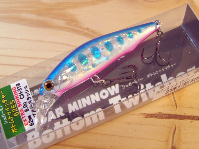 バスデイ シュガーミノー ボトムトゥイッチャー 62ES 【シーバスルアー