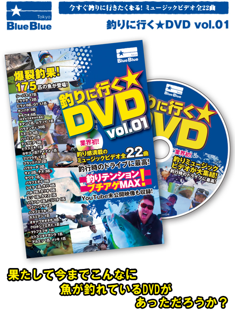 ブルーブルー 釣りに行く ☆ DVD vol.01 【シーバスルアー専門店 キングフィッシャー】