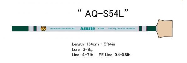 ハルシオンシステム アキュート AQ-S54L 【シーバスルアー専門店  