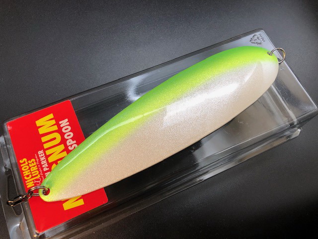 Nichols Lures ベン・パーカー マグナムスプーン(BEN PARKER MAGNUM SPOON)Shatteted Glass  【シーバスルアー専門店 キングフィッシャー】