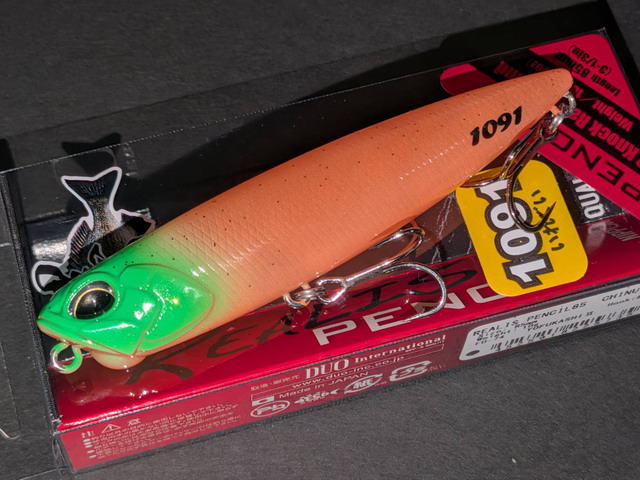 【レア】USA製 廃盤 Rico O-Ligature アルト メッシュ 初期 デュオ（DUO） レアリスペンシル85 チヌ 85mm/9.7g 1091 【シーバス